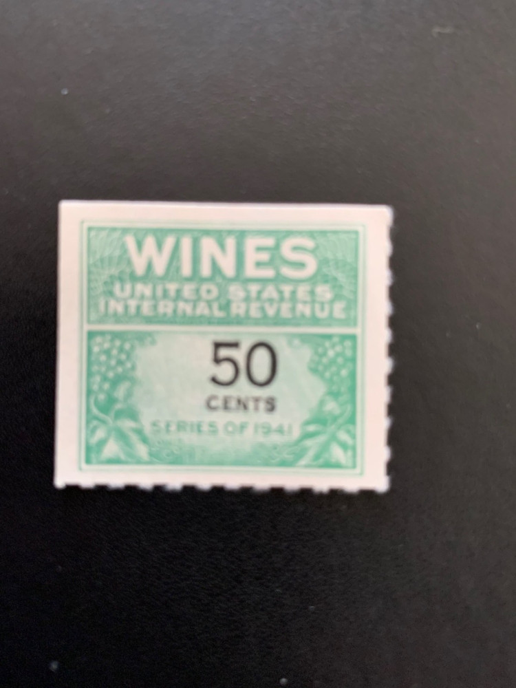 Scott # RE139 - Wines - Revenue - MNH