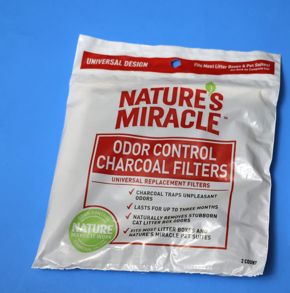 1 ct Natures Miracle Odor Control Universal Cat Filter Charcoal ( 2 Filters)