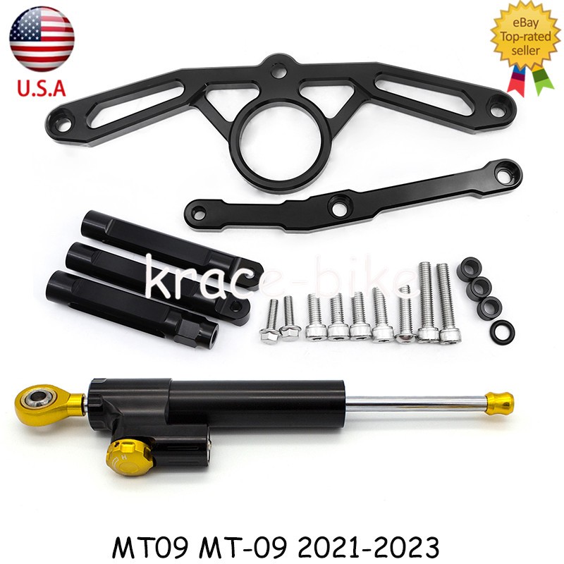 For Yamaha MT09 MT-09 2021-2023 Steering Damper Stabilizer & Bracket Mount Kit