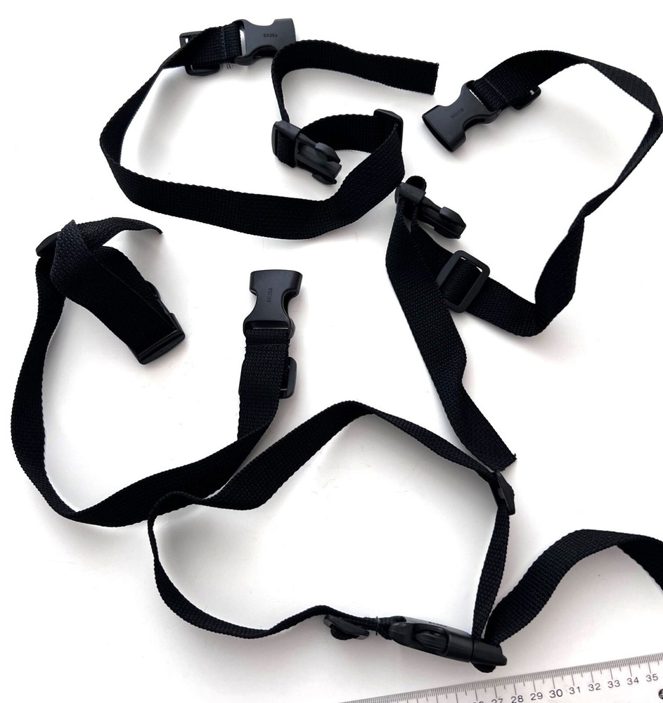 Quick Buckle Tie Down Strap Set of 4 - 64cm Long