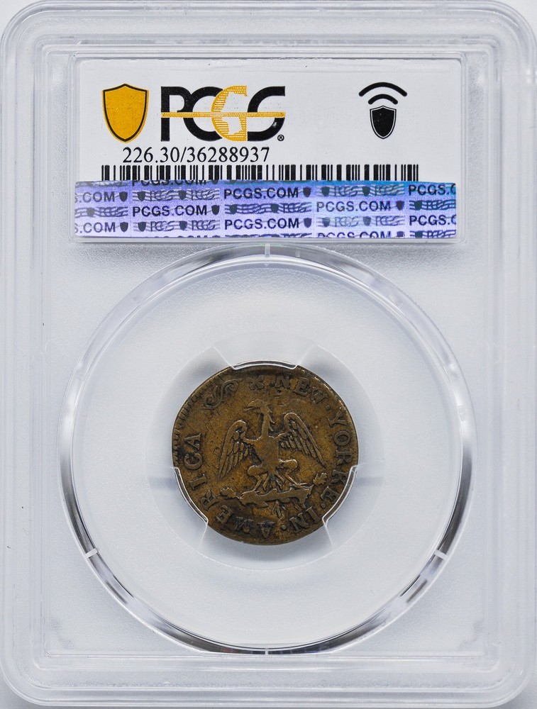NEW YORKE BRASS TOKEN PCGS VF 30