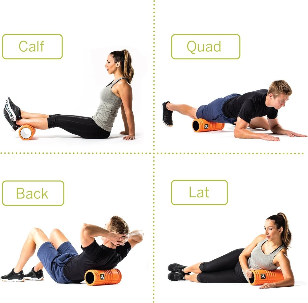 TRIGGERPOINT Performance Therapy Grid Foam Roller with Free Online Instructional