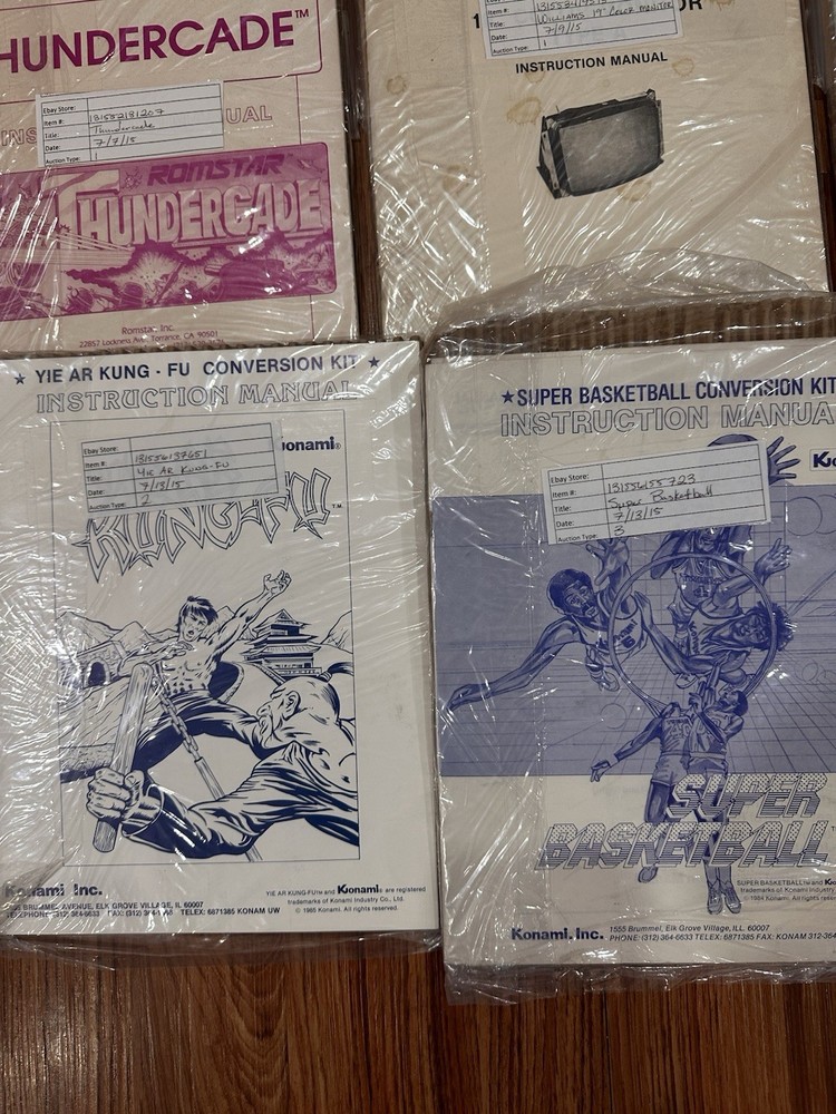 Arcade Machine Manuals