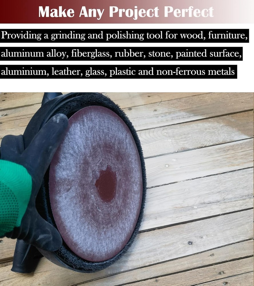 50 Pack 7 Inch 120 Grit Hook and Loop Sanding Discs Sandpaper Drywall Sander