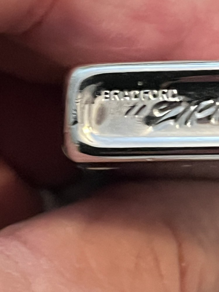 Vintage Silver Tone Zippo Engraved Gail