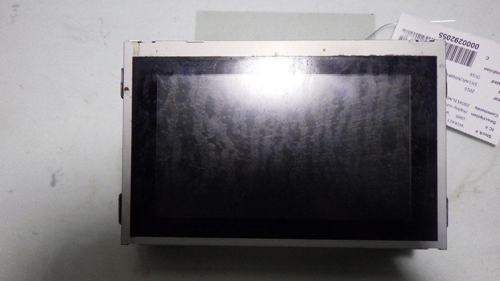 15 NISSAN PATHFINDER Info Screen 280911LA0A