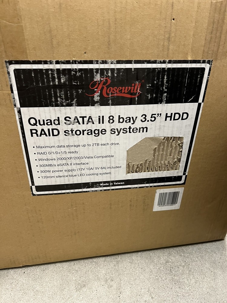 Rosewill RSV-S8 8-Bay 2.5" & 3.5" RAID Storage Enclosure System Server C32