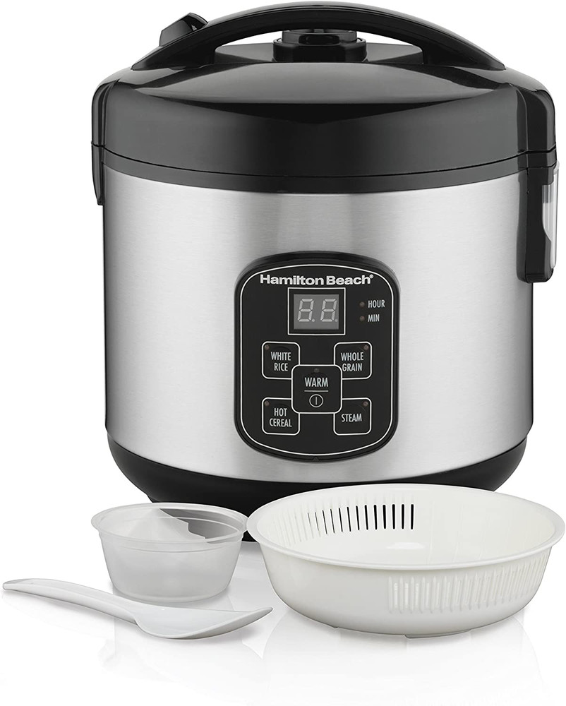 Olla Arrocera Digital Programable con Vaporera, 8 Tazas.