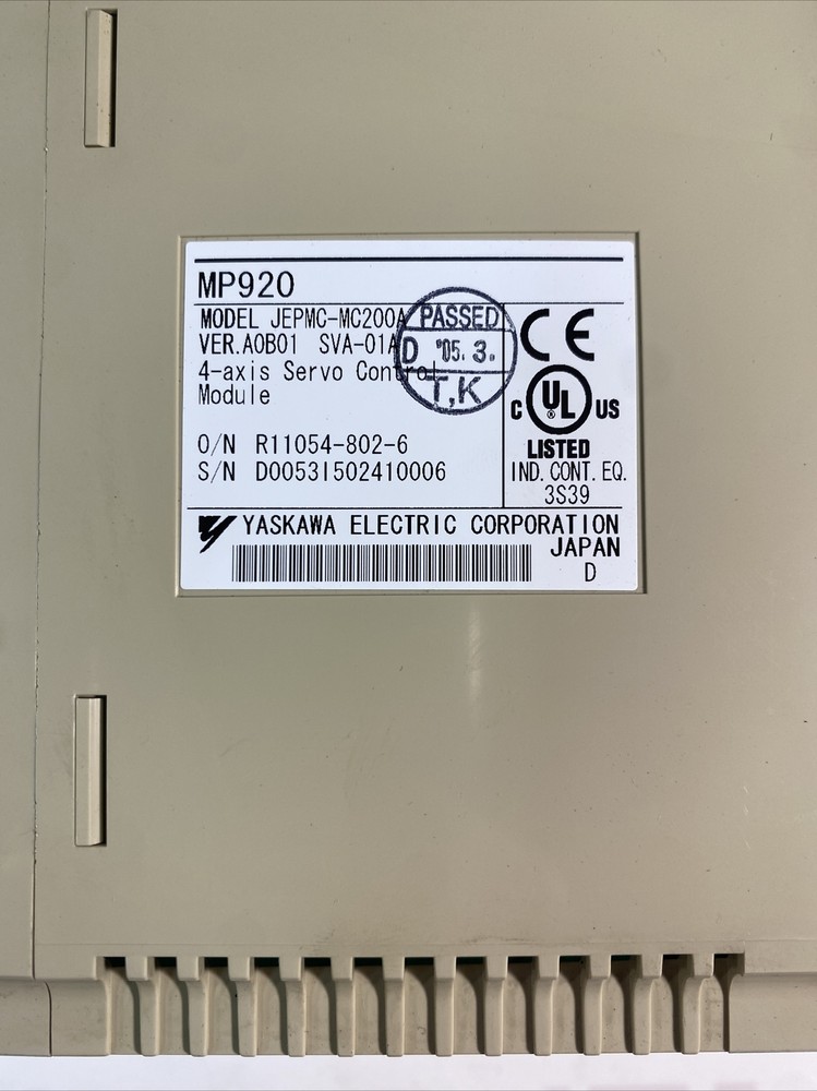 YASKAWA JEPMC-MC200A SERVO CONTROL MODULE JEPMCMC200A OVERNIGHT SHIPPING
