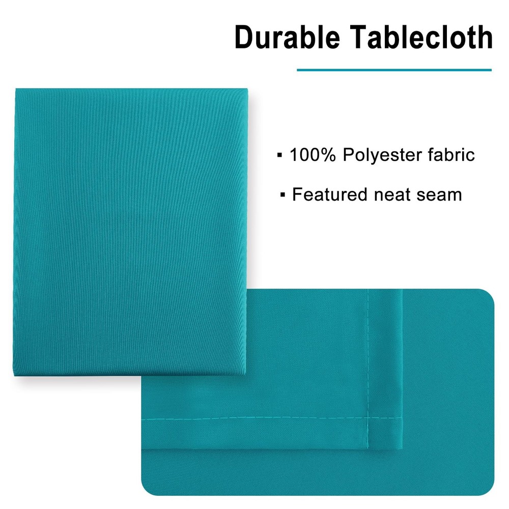 Rectangle Tablecloth - Waterproof and Spillproof Washable Fabric Table Cloth ...