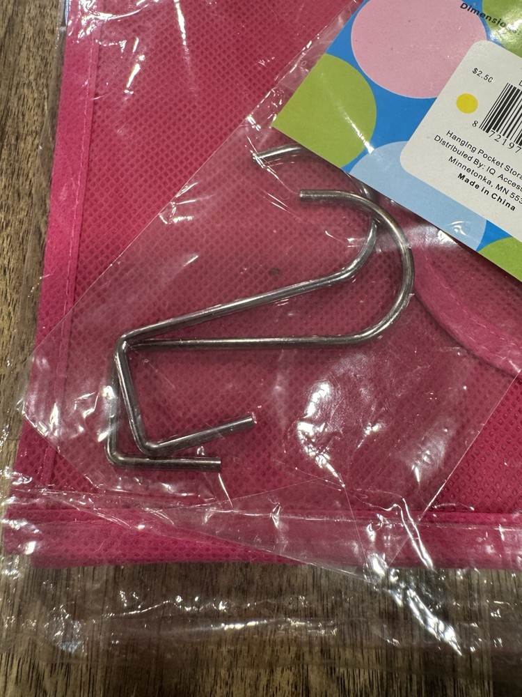 Pink Hanging Pocket Storeage