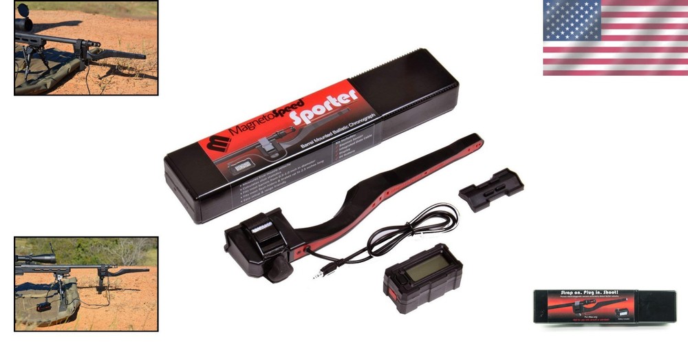 Black Sporter Ballistics Chronograph with LCD Display & Bluetooth Connectivity