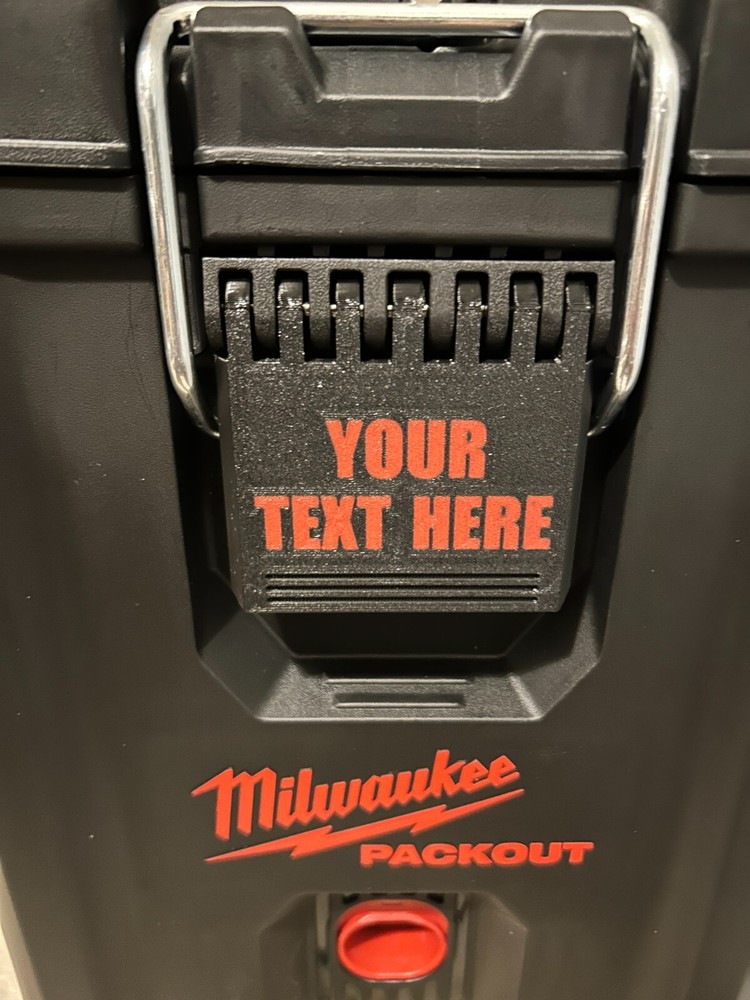 Replacement Latch for Milwaukee Compact Toolbox – Custom Text & Color Options!