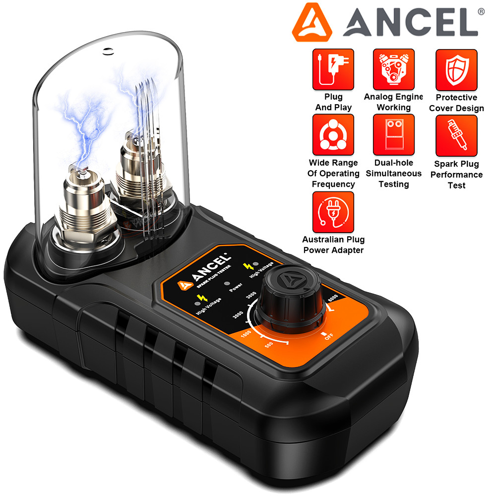 Dual Holes Spark Plug Tester Coil  Engine Ignition Tester Auto Diagnostic Tool