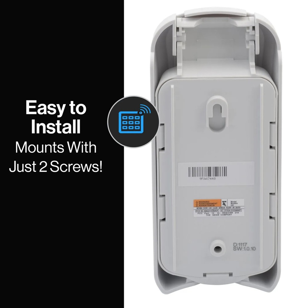 Genie GK-BX Intellicode Digital Wireless Keypad Entry System (White) - 37332R