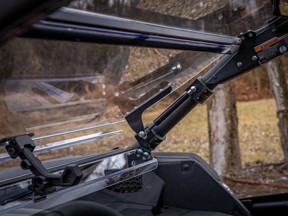 SuperATV Scratch Resistant Flip Windshield for Can-Am Maverick X3 (64" or 72")