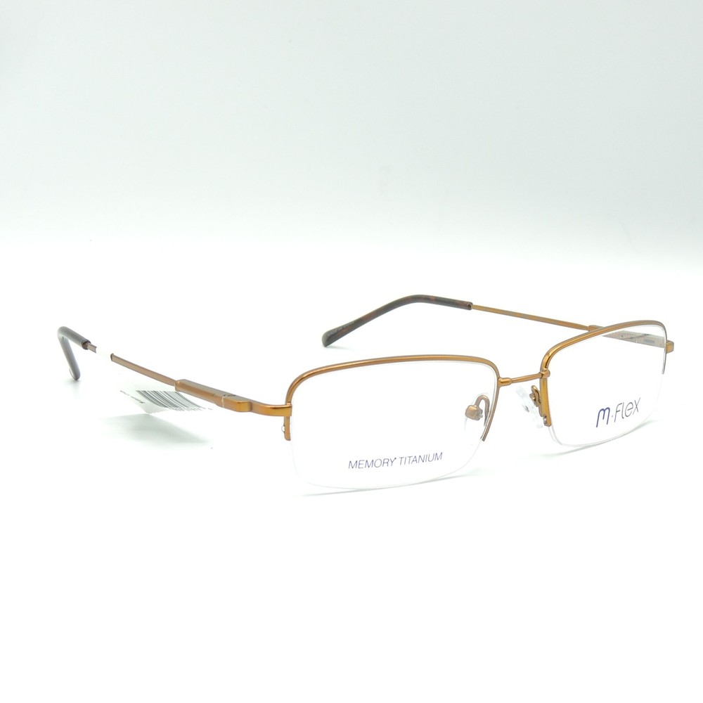 M-Flex MF 500 BWN Brown Eyeglass Frame 52 17 145