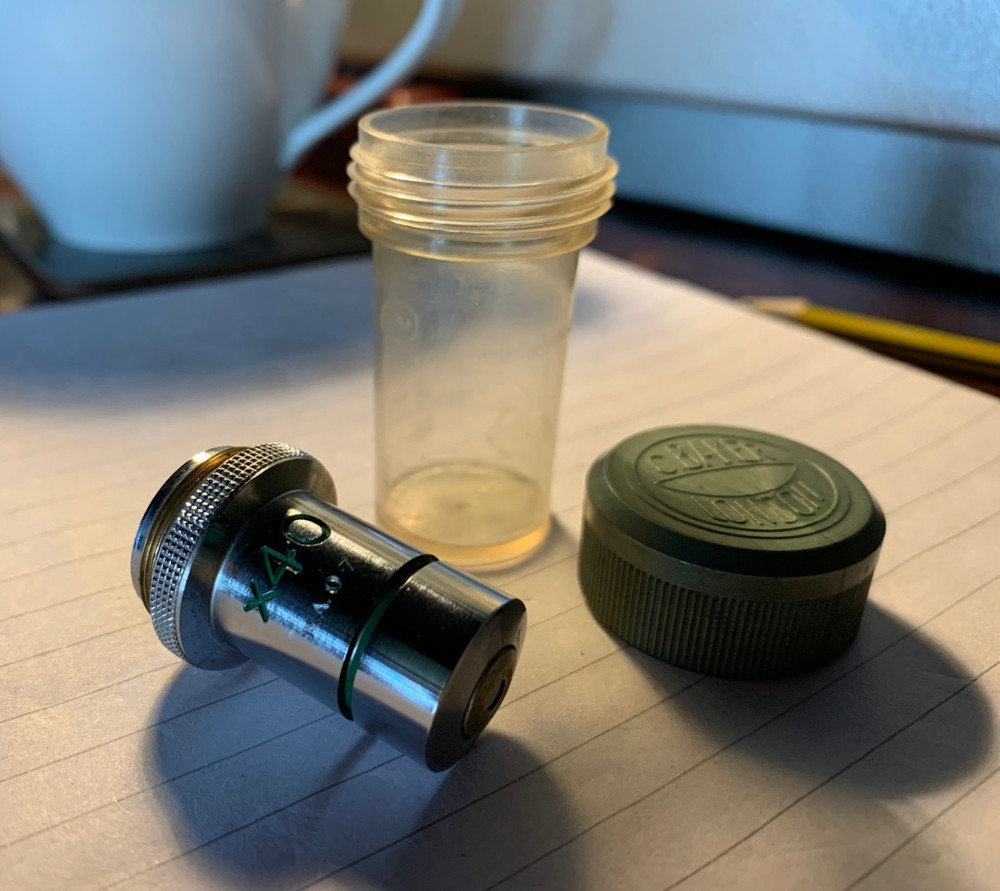 Vintage C. Baker Microscope Objective Lens - 40x Magnification NA 0.7