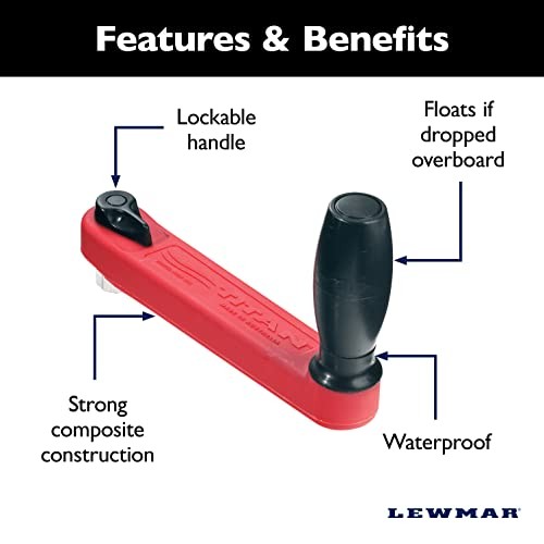 Floating Winch Handle Titanium Fuse 10" - 250mm