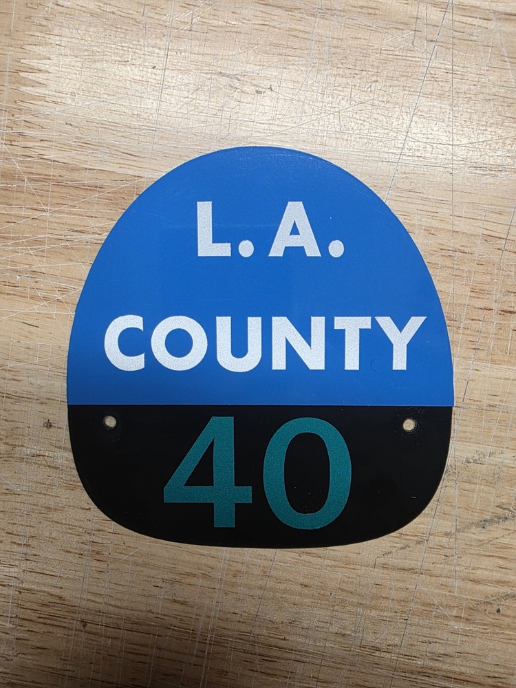 LA COUNTY 40 FIRE HELMET SHIELD