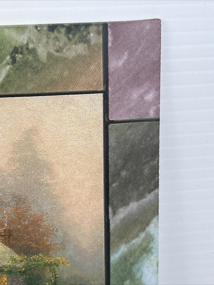 Thomas Kinkade Stained Glass Clock Collection Glass Panel - Spring