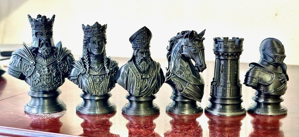 Custom Medieval Chess Pieces