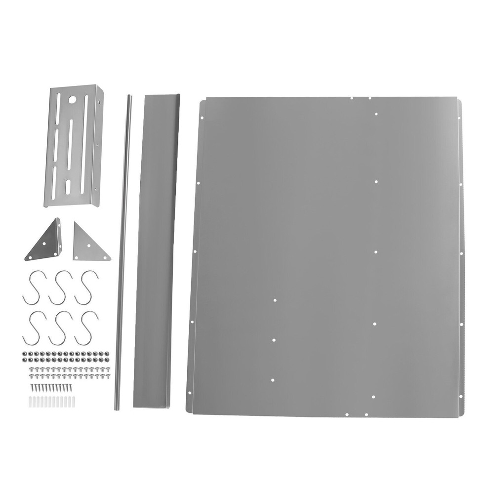 Stainless Steel 76*78*5cm Range Backsplash Backsplash Hood Splash Plate Shield