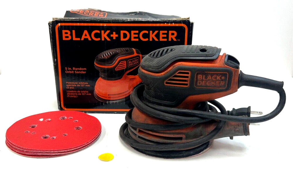 BLACK + DECKER 5" ORBITAL SANDER BDERO600