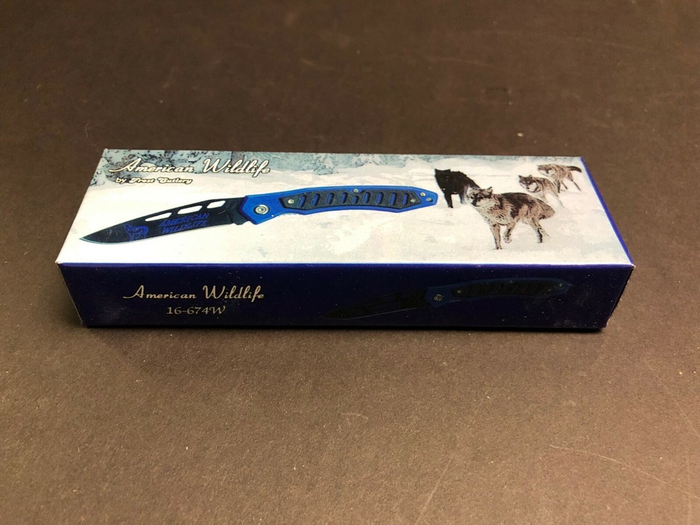 American Wildlife Wolf  Knife 16-674W
