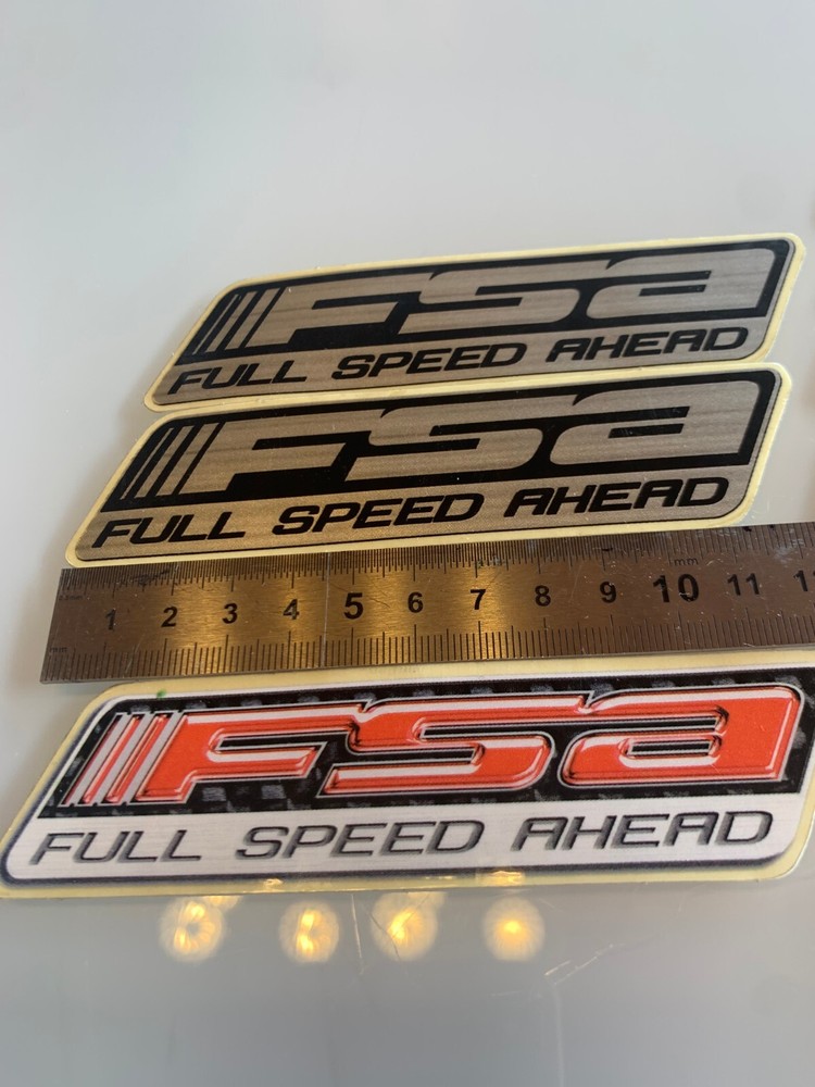 FSA Full Speed Ahead Sticker decals