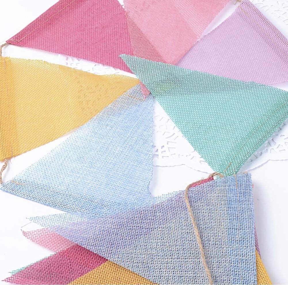 48pcs Triangle Flags Multicolored for Party Home Wedding Birthday