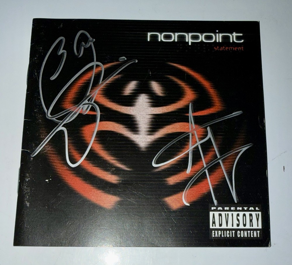Nonpoint Statement SIGNED CD Cover Insert Autographed
