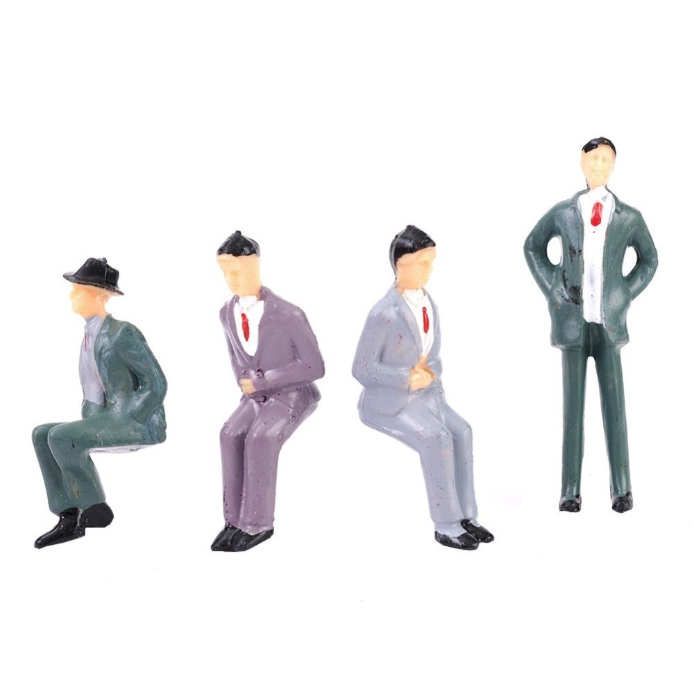 50PCS 1:32 Scale Painted Figures Model People Passengers For,Layout,Landscape