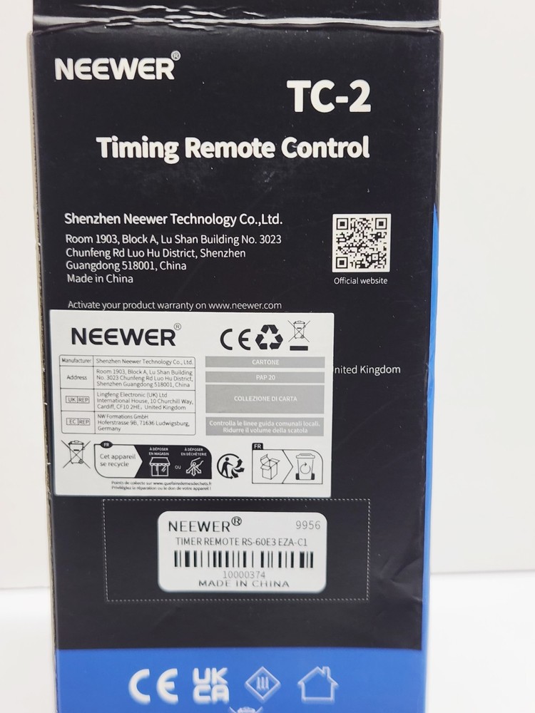Neewer LCD Timer Shutter Release Remote Control for Canon EOS Digital Rebel