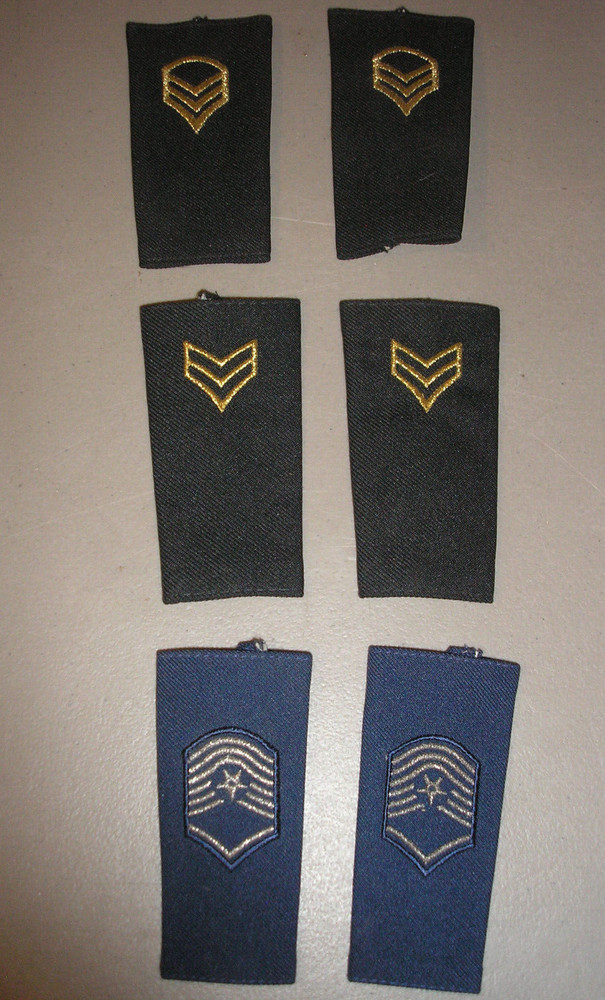 USAF Soft Shoulder Boards - Ranking Stripes ( 3 pair)