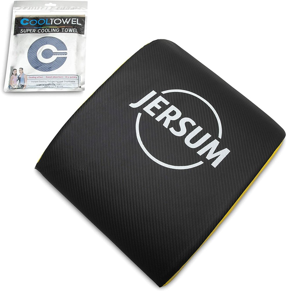 Abdominal Sit Up Pad Core Exercise Lower Back Support with BONUS Cooling Towel