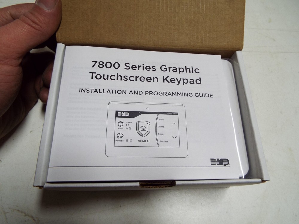 DMP 7872-B Graphic Touchscreen LCD Keypad (white)