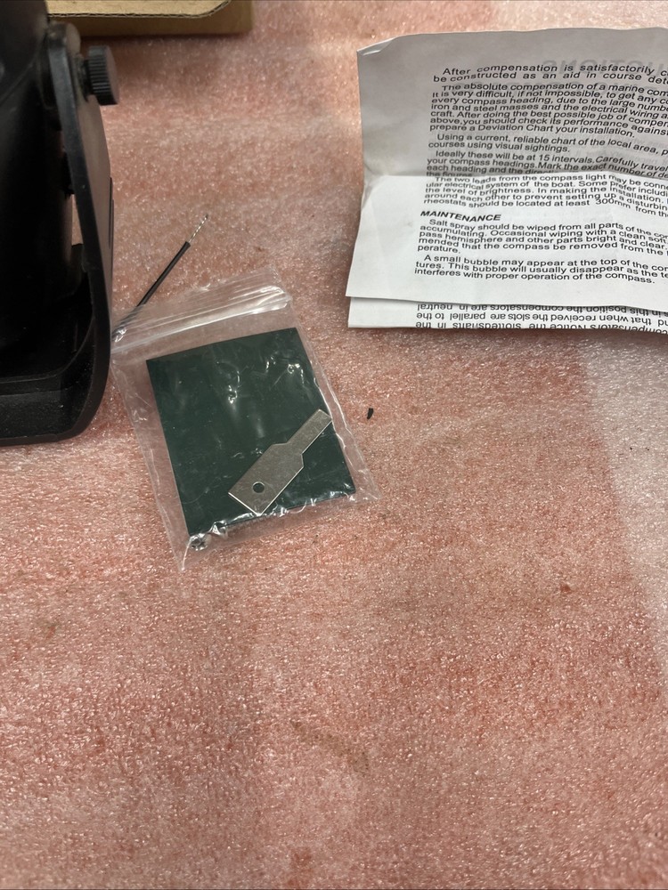 Boat Compass With Mounting Bracket Open Box