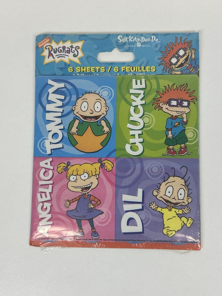 Rugrats Stickers 6 Sheets Stickety Doo Da 2003 Nickelodeon NOS