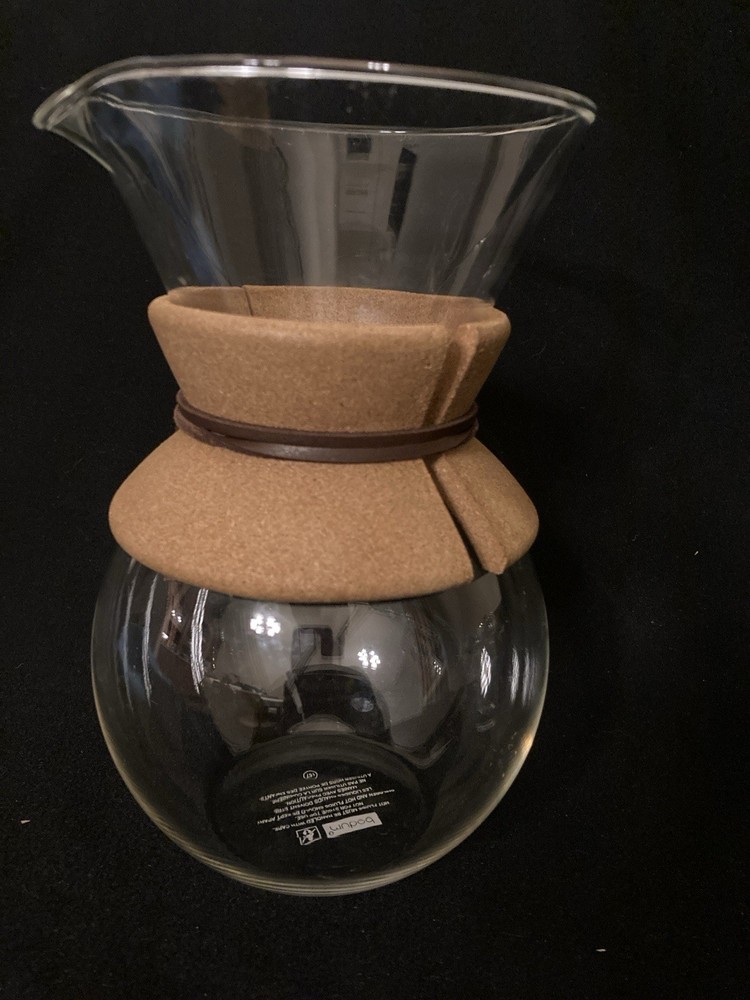 Pour Over Coffee Maker Bodum 8 Cup 34oz With Cork Handle - no filter