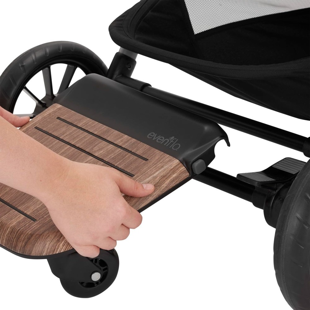Stroller Rider Board, Convenient Riding Options, Non-Skid Surface, Smooth-Rid...