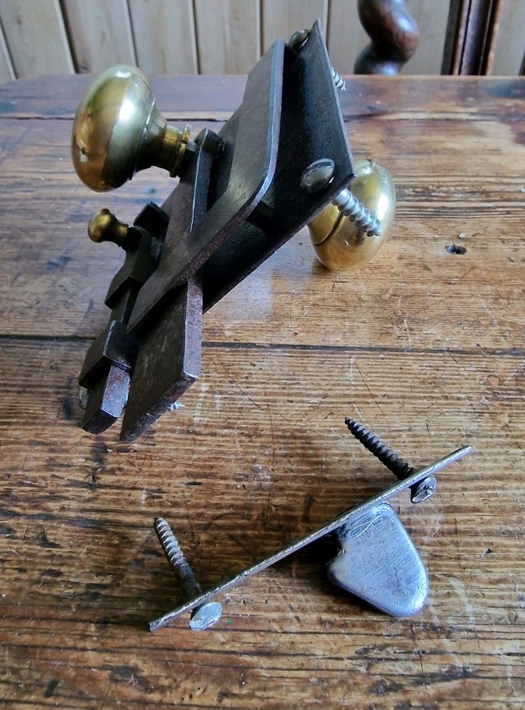 Restored Antique 18th Century Georgian Skeleton Lock, Knobs & Keep. c1760