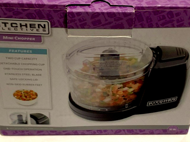 Kitchen Selectives Mini Chopper MC-6BL Black, 2 cups