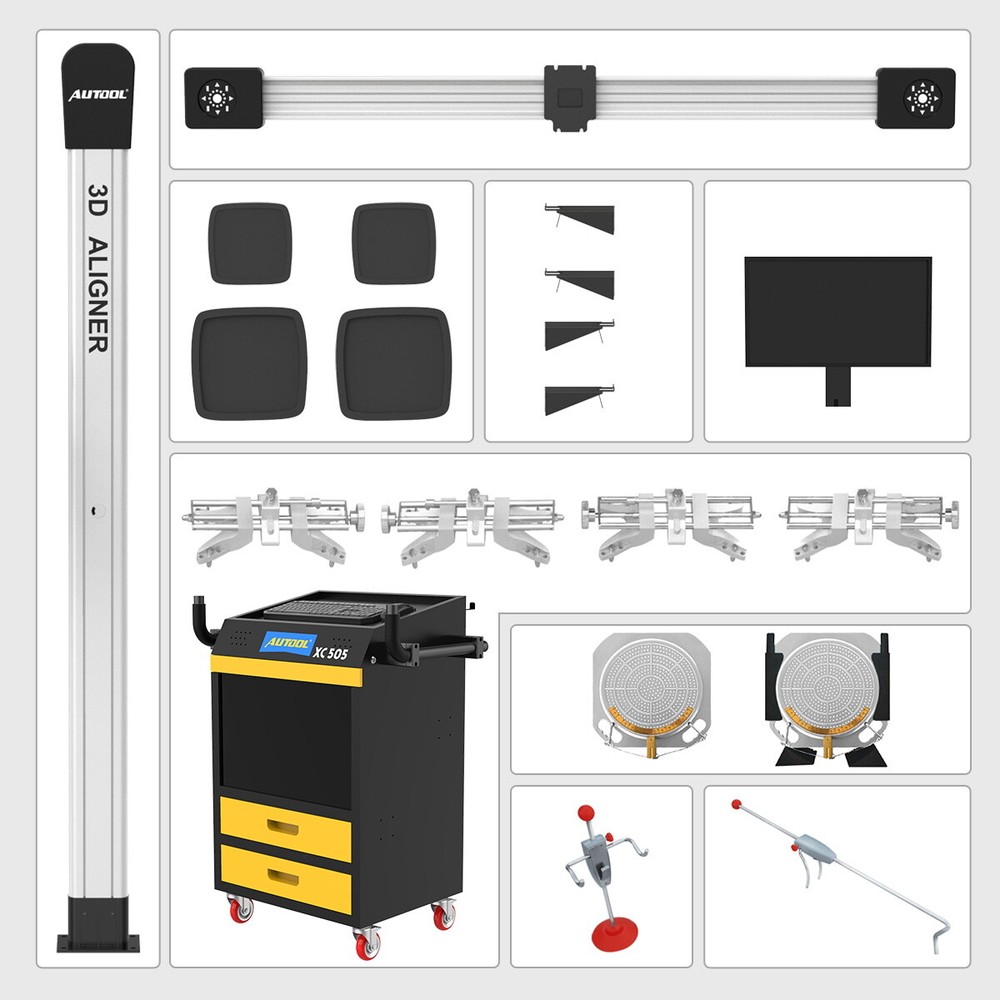AUTOOL Wheel Alignment Machine Wide Vehicle Database 3D Alignment System Aligner