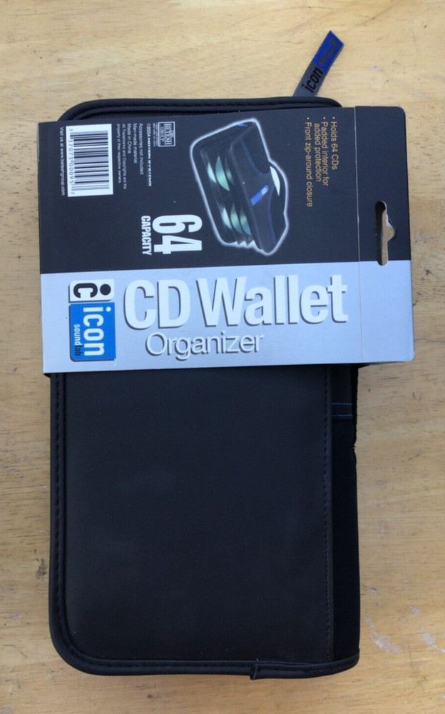 NEW iCON CD AND DVD  WALLET ORGANIZER 64 Capacity