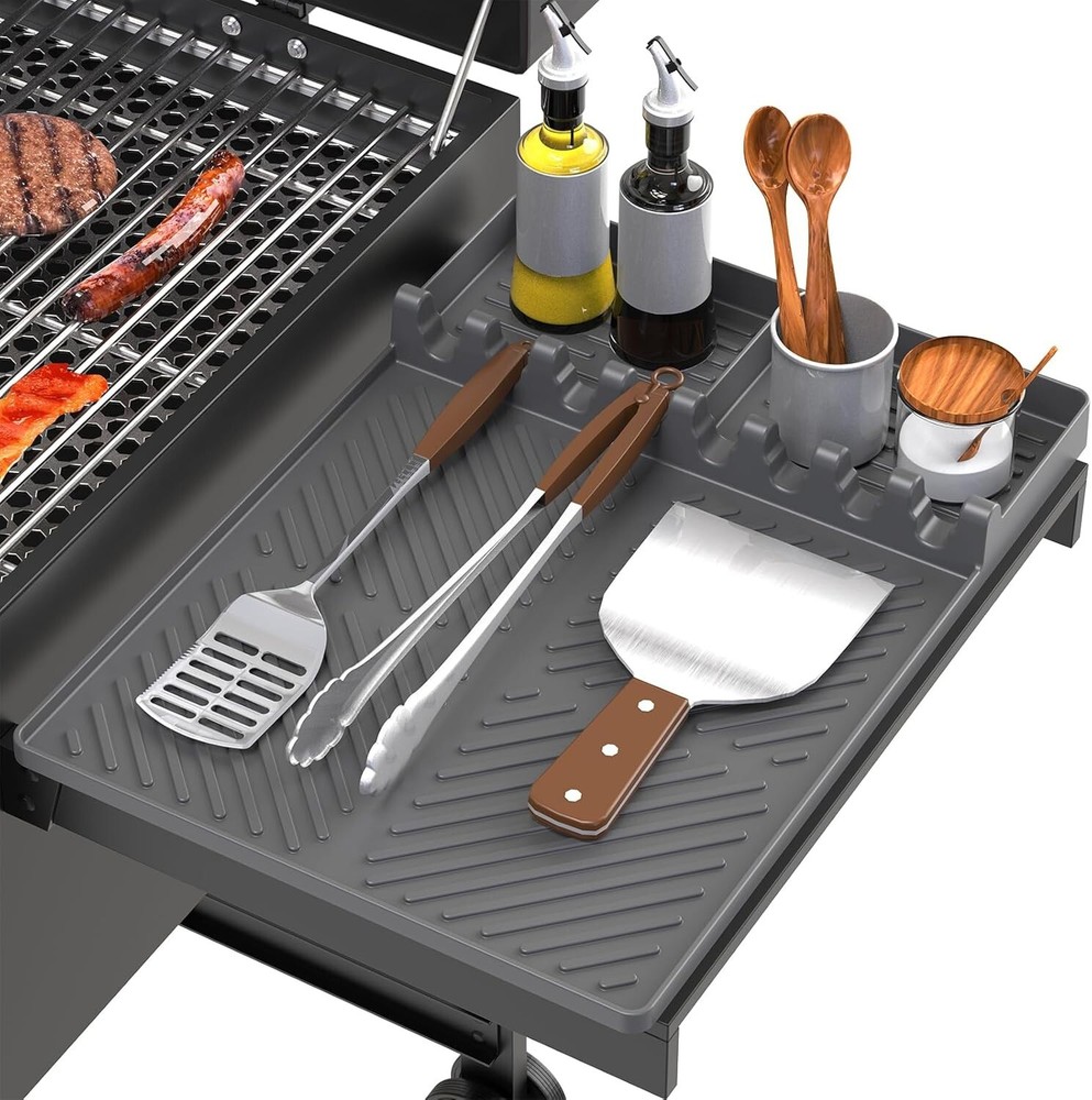 Silicone Grill Mat Compatible with Blackstone, Silicone Griddle Tools Mat with D