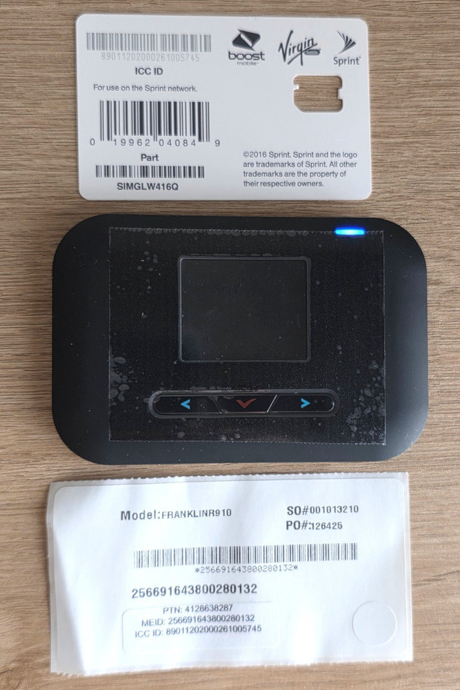 Franklin R910 Mobile Hotspot WiFi Sprint Boost Tested Working