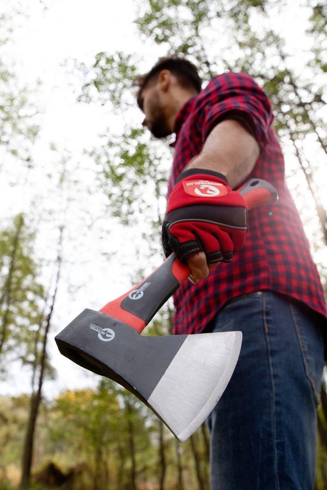 INTERTOOL Hatchet for Chopping Wood and kindling - Small Hand Axe for Camping...
