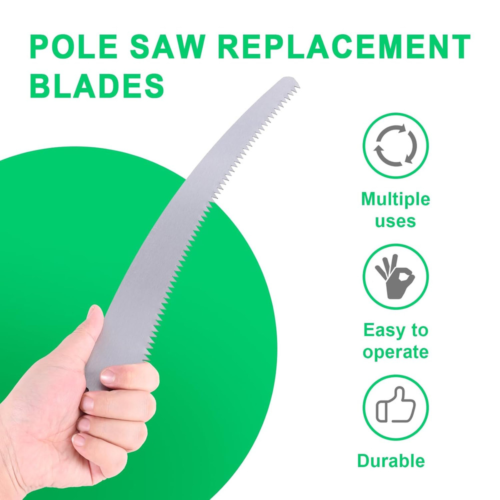 Pole Saw Blade, Steel Pole Saw Blade Replacement Silver Tree Pruner Pole Saw Rep