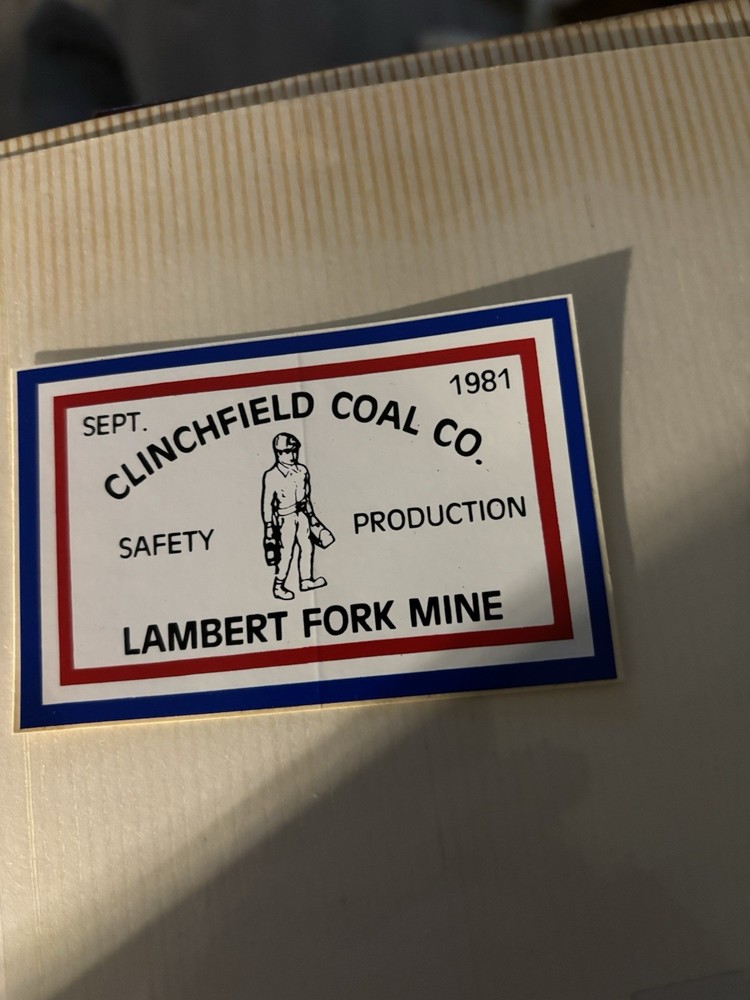 Coal mining stickers, nice older. Clinchfield  coal company